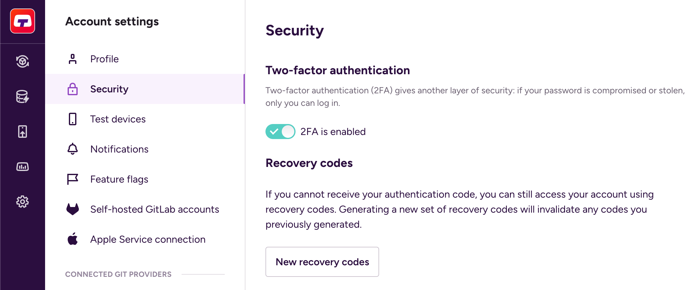 Account security