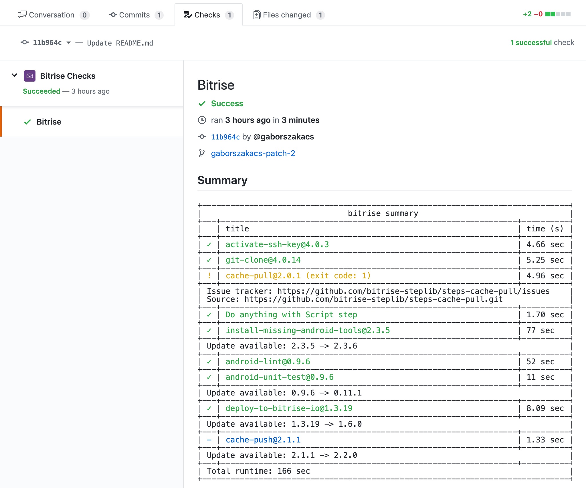 Bitrise Checks on GitHub Checks