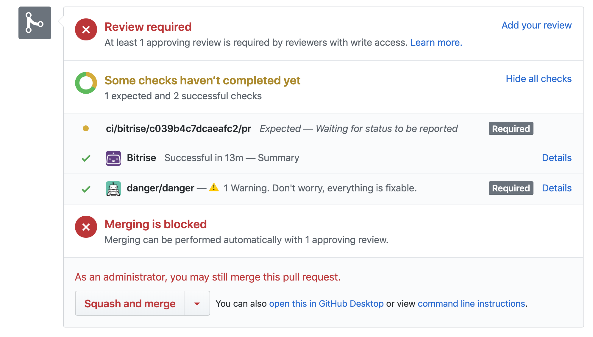 Bitrise Checks on GitHub Checks